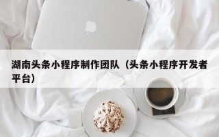 芜湖湖南头条小程序制作团队（头条小程序开发者平台）